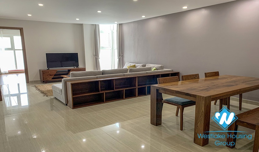 Three bedroom apartment with nice balcony fully furnished modern high floor for rent